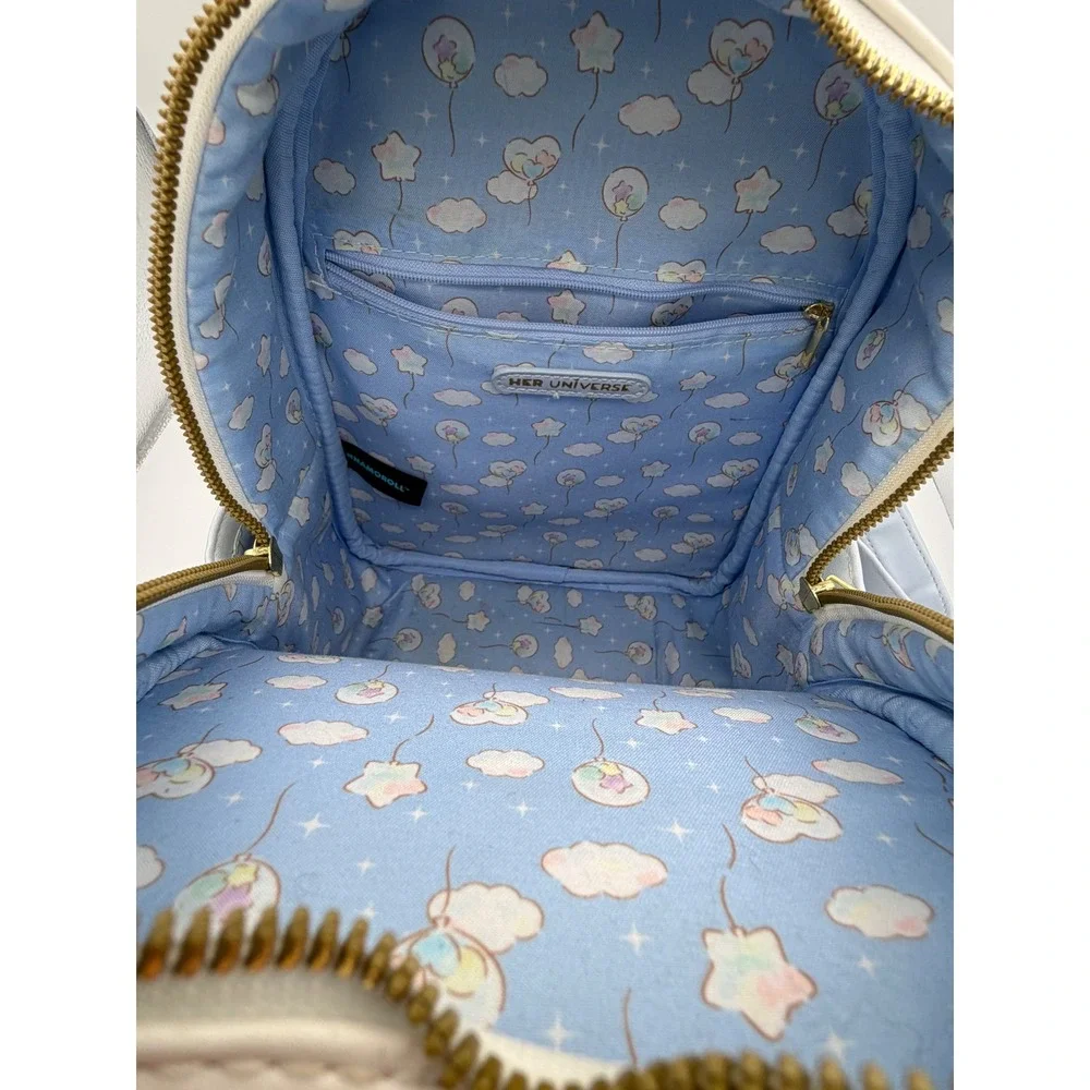 Her Universe Sanrio Cinnamoroll Mini Backpack Blue White Heart Shaker Bag